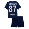 Baby Fußballbekleidung Paris Saint-Germain Joao Neves #87 Heimtrikot 2025-26 Kurzarm (+ kurze hosen)